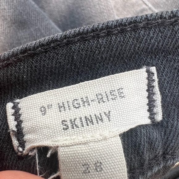 Madewell Black High Rise Skinny Jeans Size 28 - Picture 5 of 6